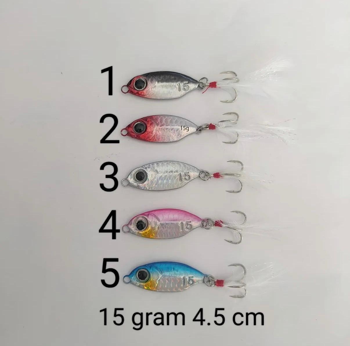 Yalpalayan Metal Sahte Balık Seti (15 gram)