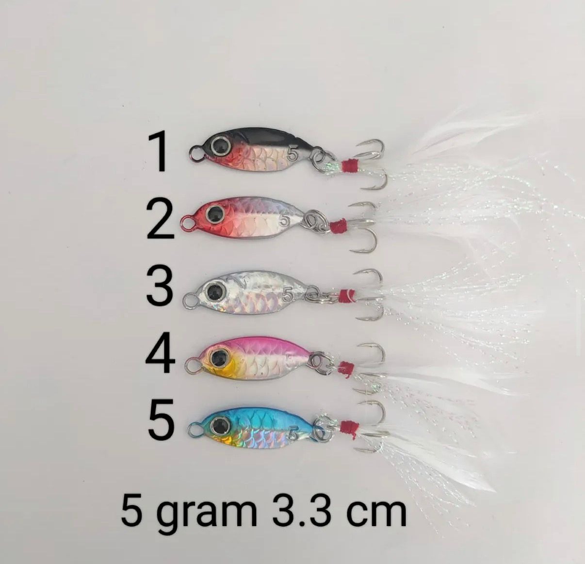 Yalpalayan Metal Sahte Balık Seti (5 Gram)