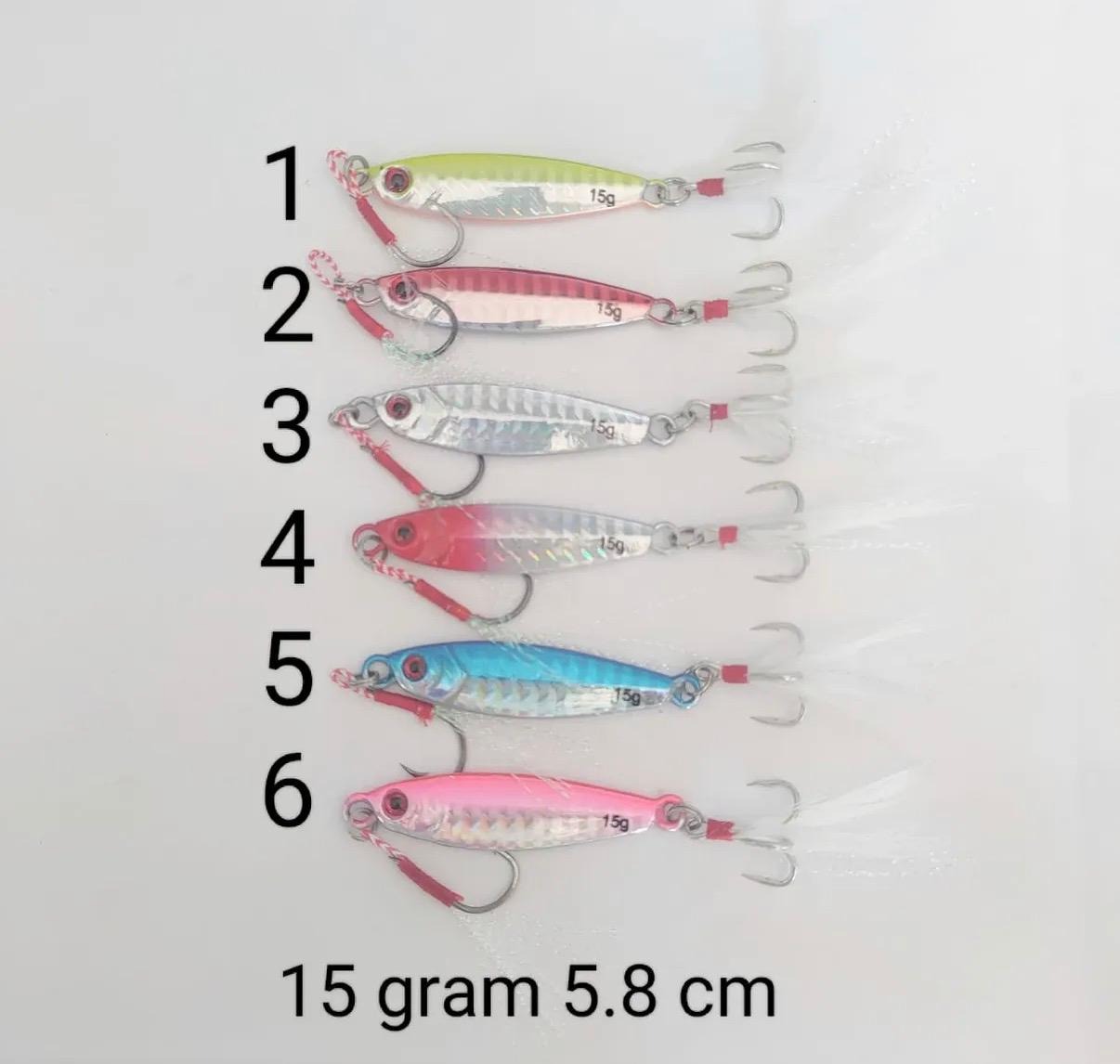 Kıyıdan At-Çek Tüylü Jig Seti - 15g