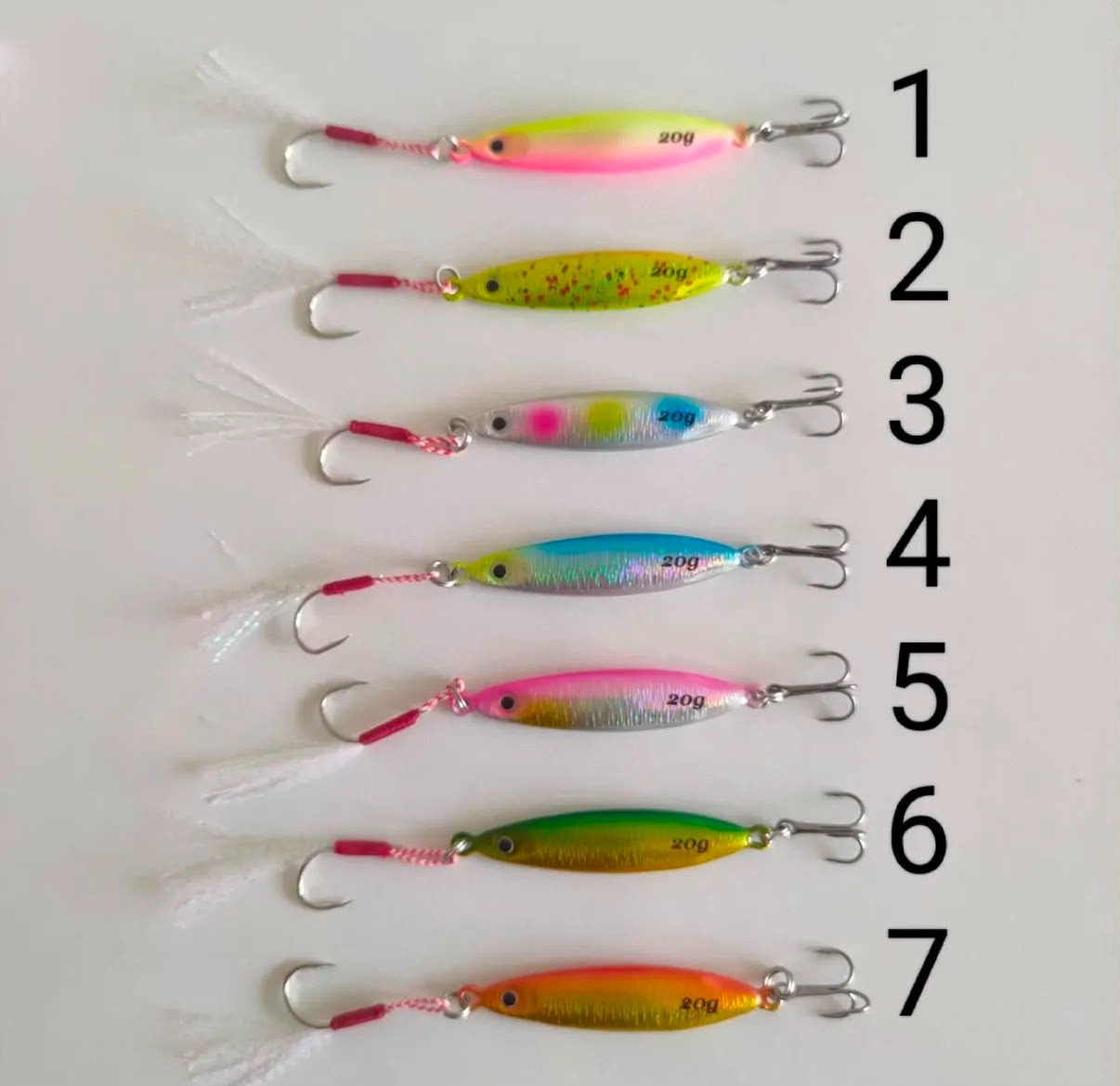  Kıyıdan At-Çek Çift İğneli Jig Seti - 20g / 6.5cm