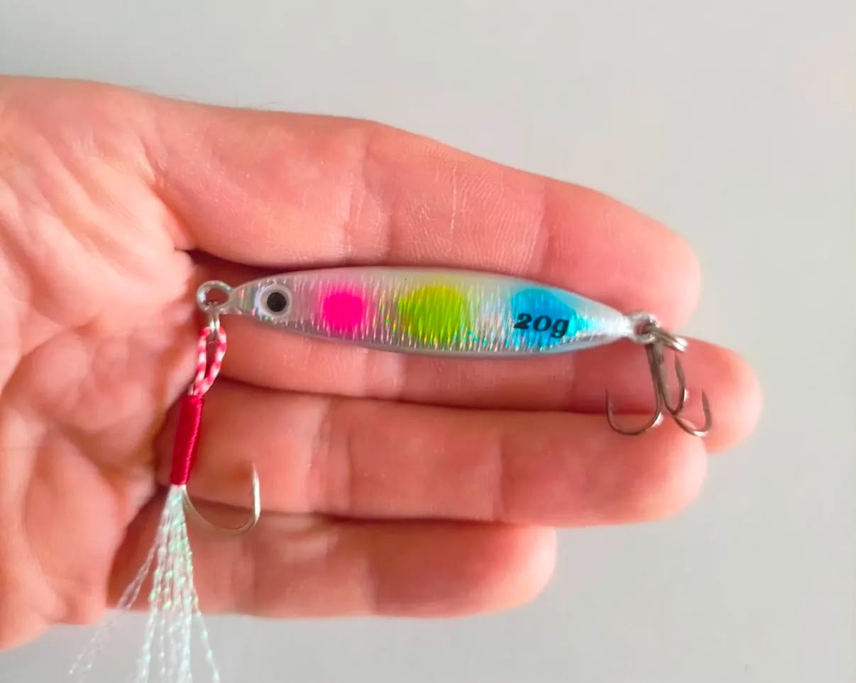  Kıyıdan At-Çek Çift İğneli Jig Seti - 20g / 6.5cm