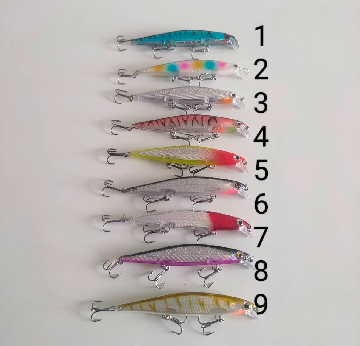 Üç İğneli Batan Maket Balık Seti - 11cm / 13.2g Bilyalı