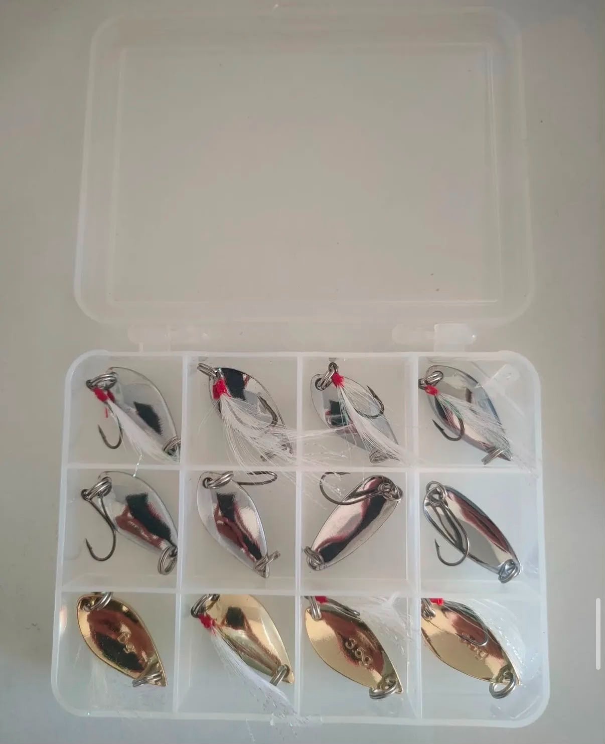 LRF ve Alabalık Uyumlu Mikro Kaşık Seti - 3.5g - 5g / 12 Adet Kutulu