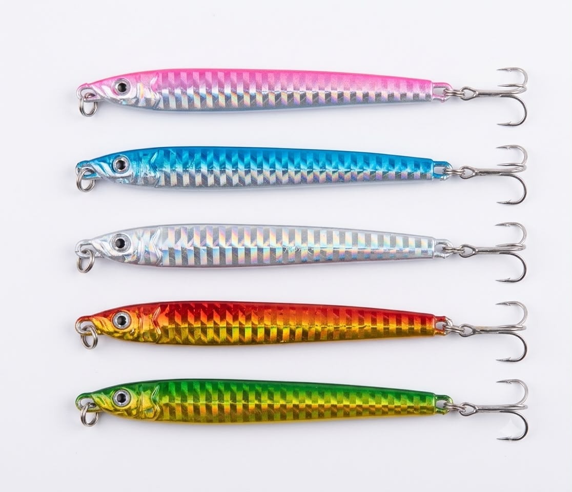  Uyumlu Lazer Hologramlı Jig Suni Yem Seti - 8 cm / 32 gr 