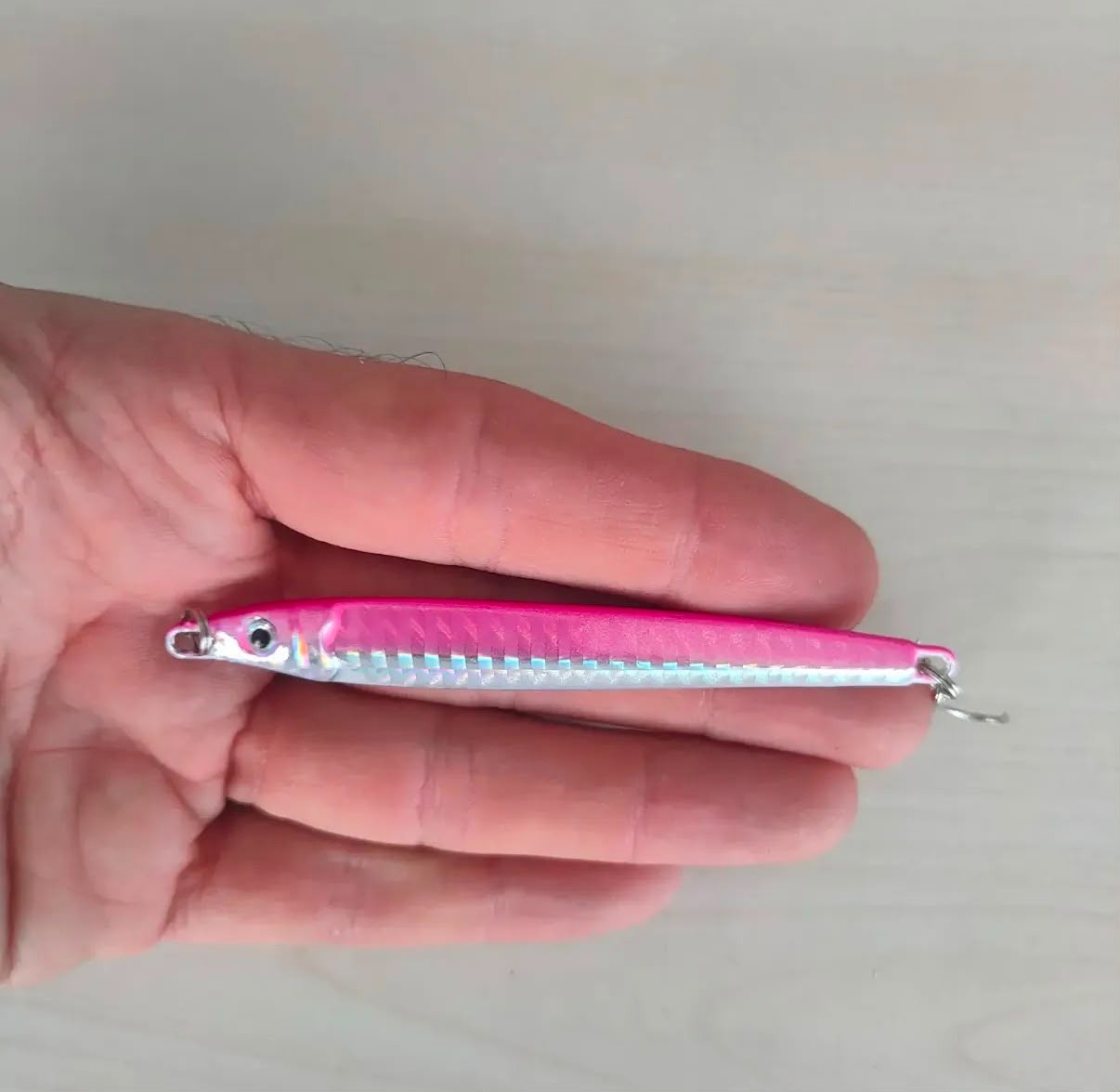  Uyumlu Lazer Hologramlı Jig Suni Yem Seti - 8 cm / 32 gr 