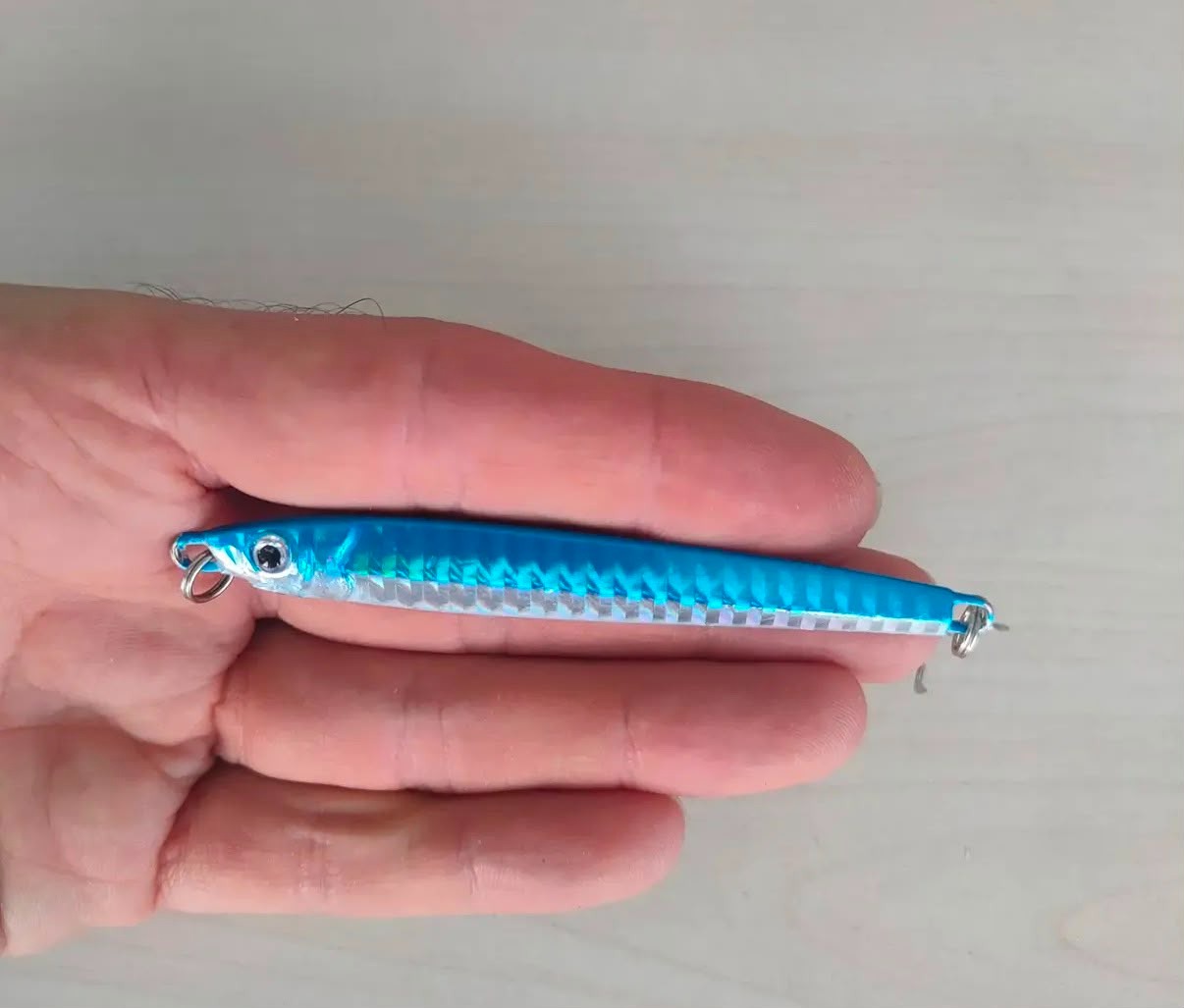  Uyumlu Lazer Hologramlı Jig Suni Yem Seti - 8 cm / 32 gr 