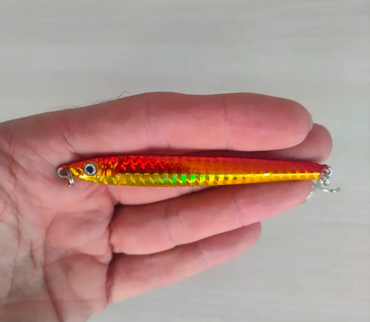  Uyumlu Lazer Hologramlı Jig Suni Yem Seti - 8 cm / 32 gr 