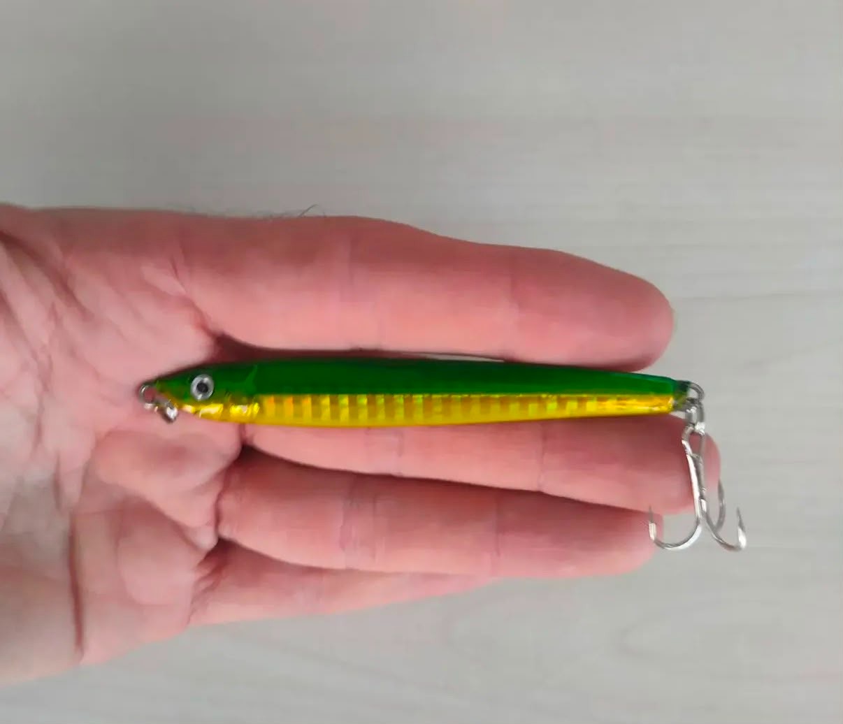  Uyumlu Lazer Hologramlı Jig Suni Yem Seti - 8 cm / 32 gr 