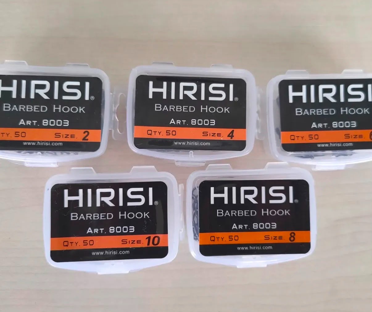 Hirisi Profesyonel Sazan Kancası - 50 Adet Kutulu / Art. 8003 (Size 2-4-6-8-10)