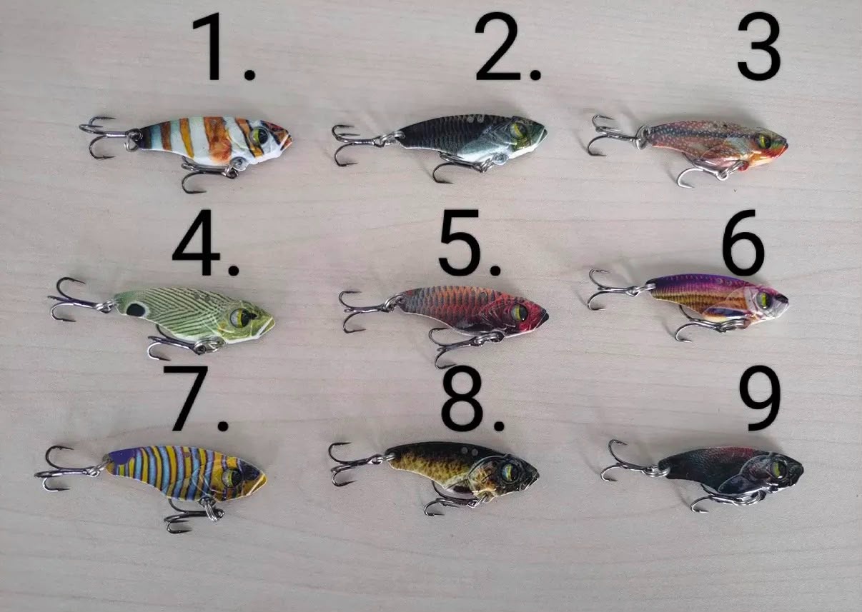 Yüksek Titreşimli LRF / Spin Vibrasyon Yemi - 3.5 cm / 7 gr (9 Renk Seçeneği)