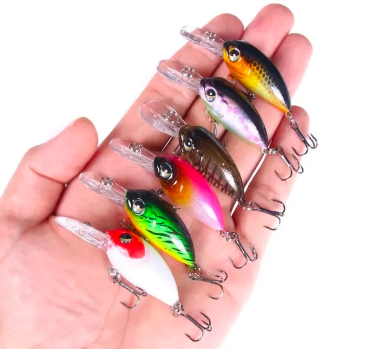 Derin Dalar Geniş Gagalı Maket Balık - 6 cm / 5 gr (6 Farklı Renk)