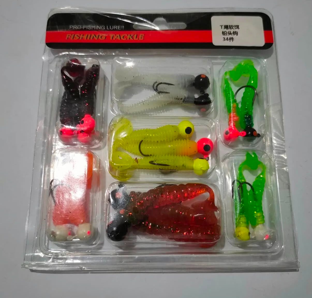  LRF ve Hafif Spin Uyumlu Mikro Jig Silikon Yem Seti - 17 Takım (Zoka + Silikon)