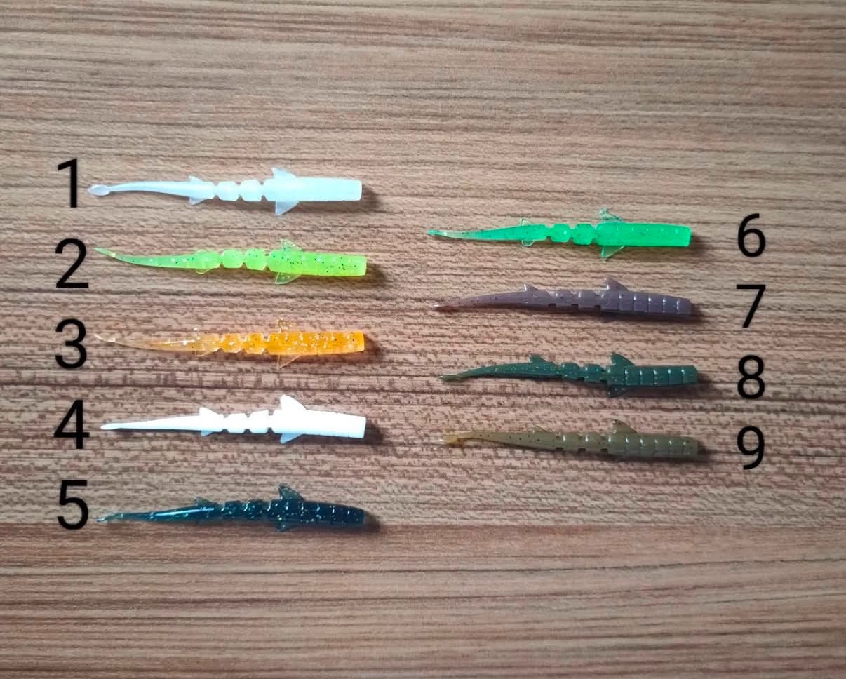 LRF Uyumlu Mafsallı Mikro Silikon Kurt Seti - Unagi Slug Serisi (9 Renk Seçeneği)