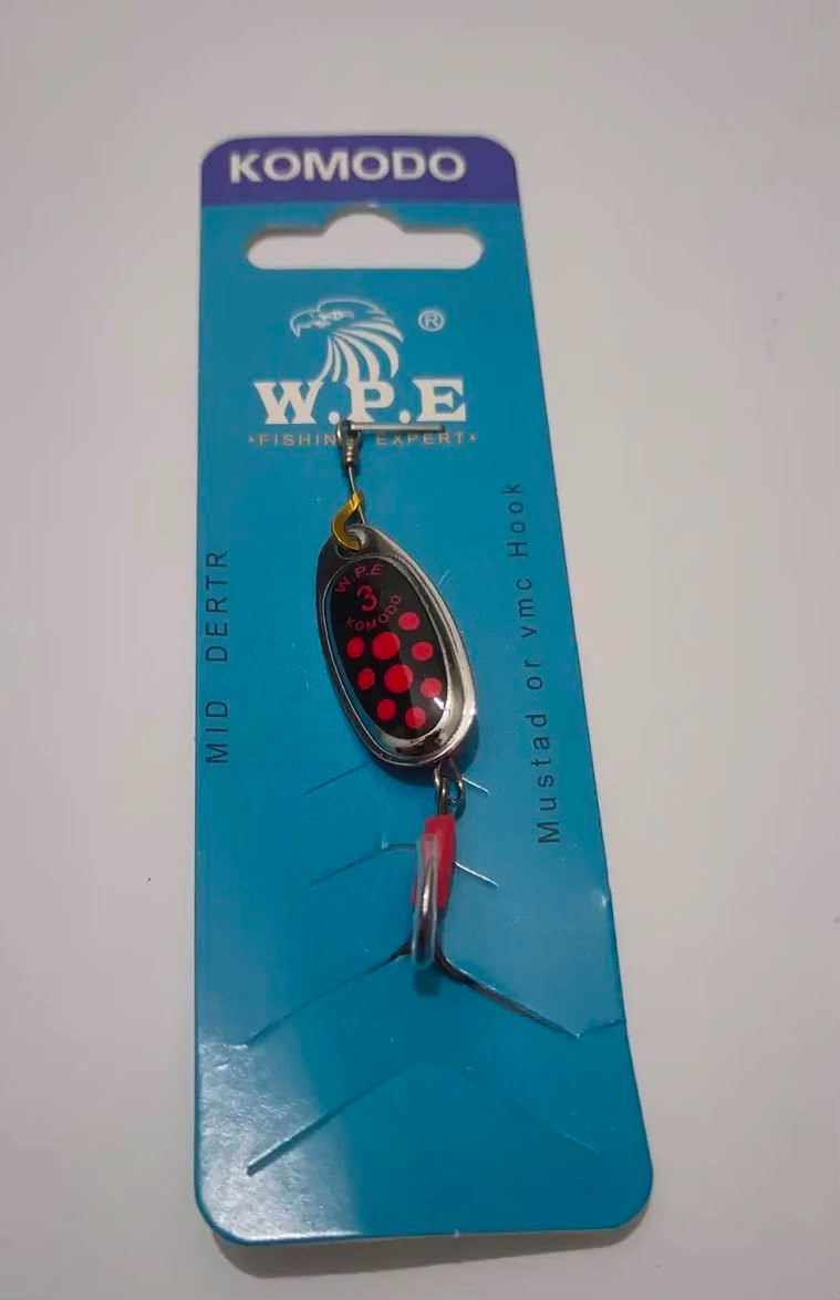 W.P.E İnce Uzun Palalı Döner Kaşık - 6.8 gr / Mustad-VMC Kancalı