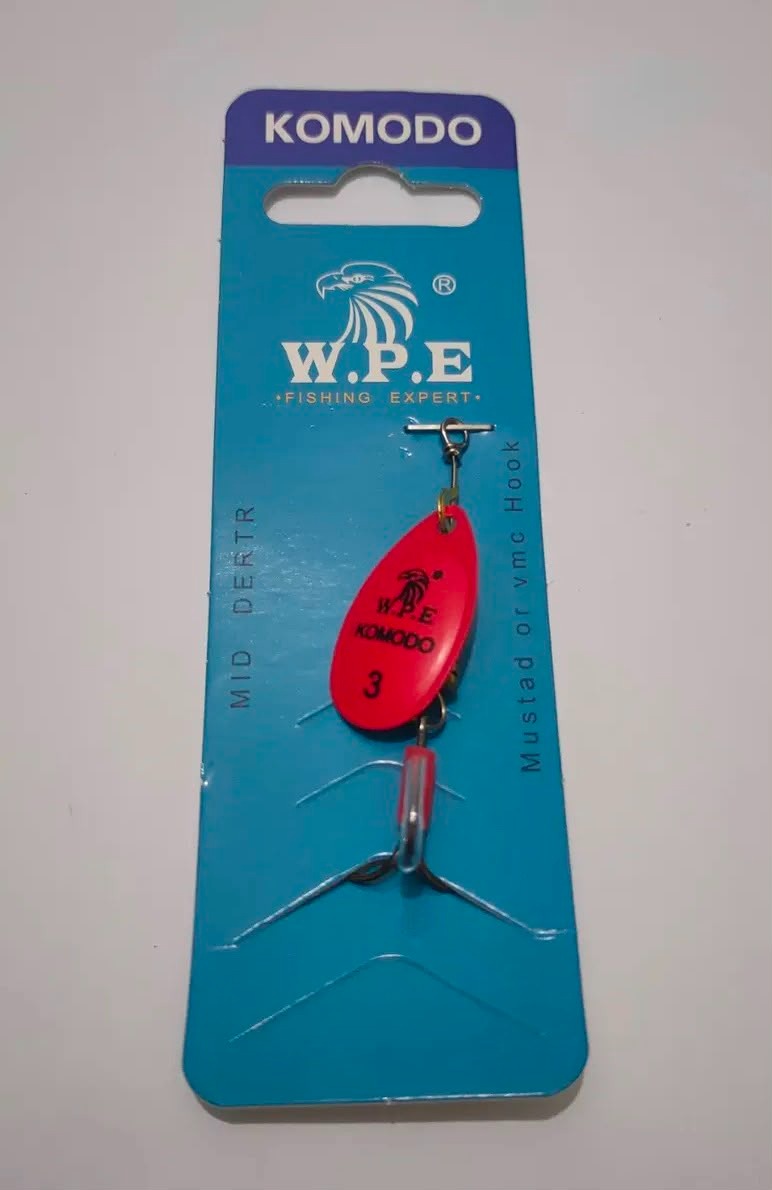 W.P.E İnce Uzun Palalı Döner Kaşık - 6.8 gr / Mustad-VMC Kancalı