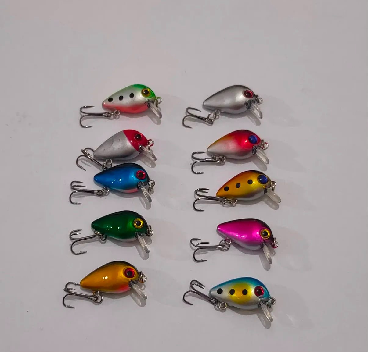 LRF ve Alabalık Uyumlu Mini Crankbait Maket Balık Seti - 3 cm / 1.5 gr (10'lu Kutulu)