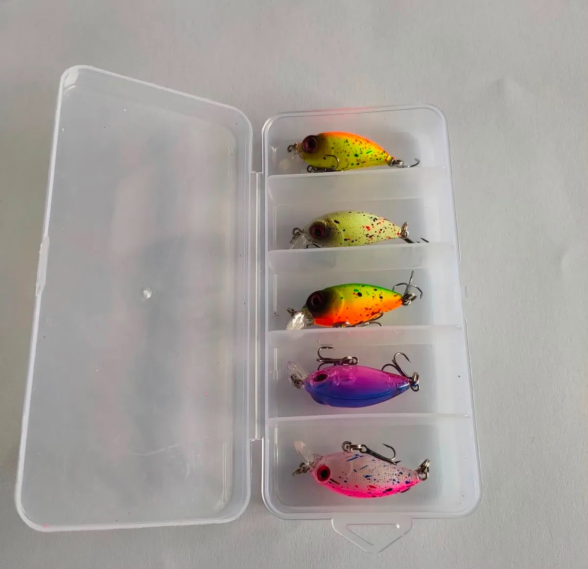 LRF Uyumlu Çatlak Desenli Mini Crankbait Seti - 4 cm / 2 gr (5'li Kutulu)