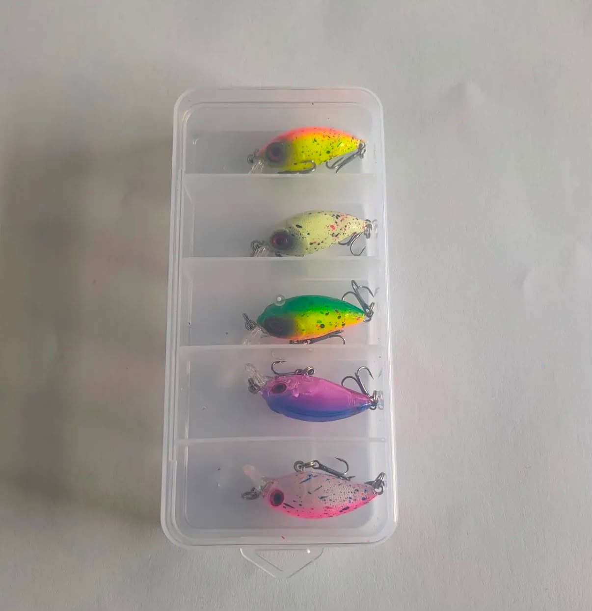 LRF Uyumlu Çatlak Desenli Mini Crankbait Seti - 4 cm / 2 gr (5'li Kutulu)