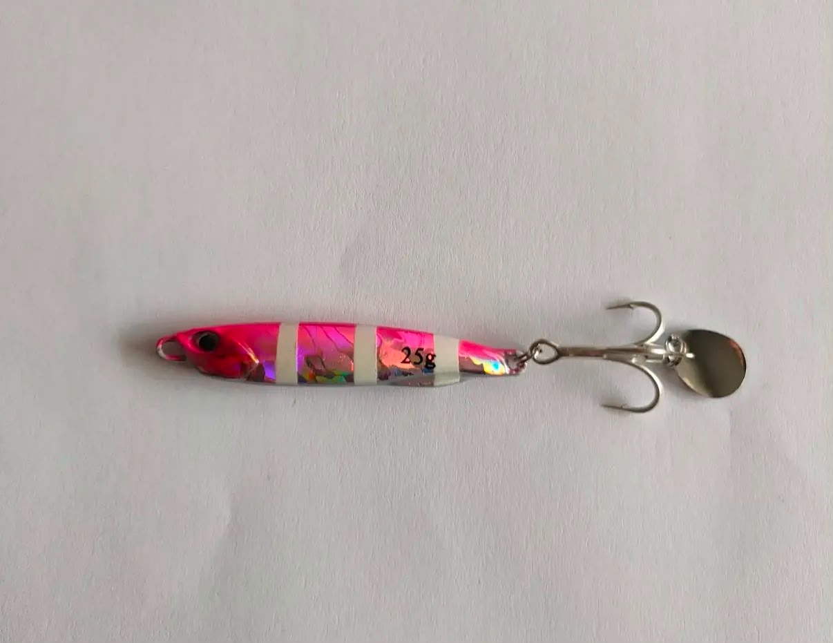 Shore Jigging Uyumlu Döner Palalı Spin Tail Jig Seti - 25 gr (5'li Kutulu)