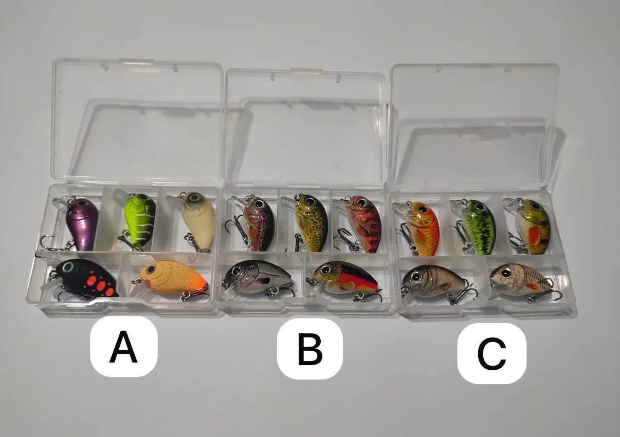 LRF ve Alabalık Uyumlu Mini Crankbait Seti - 2.8 cm / 2 gr (A-B-C Kutulu Varyasyon)