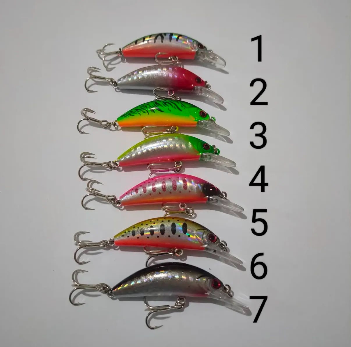 : LRF ve Alabalık Uyumlu Derin Dalar Batan Maket Balık - 6 cm / 5.5 gr (7 Renk)