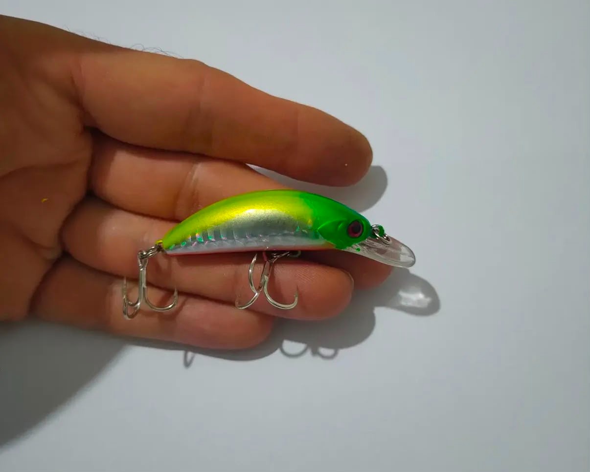 : LRF ve Alabalık Uyumlu Derin Dalar Batan Maket Balık - 6 cm / 5.5 gr (7 Renk)