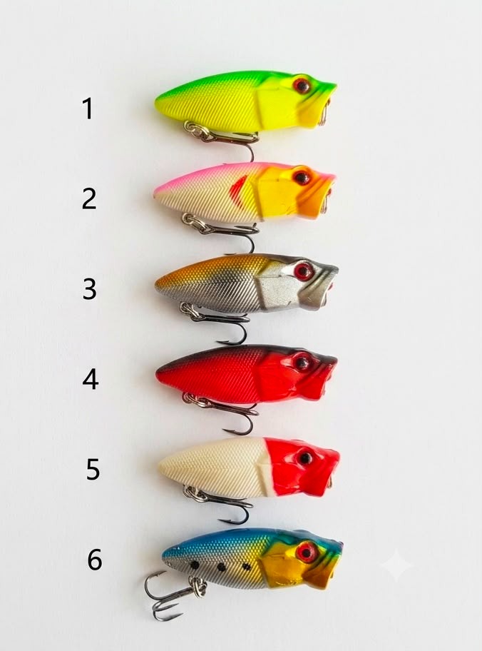 LRF Uyumlu Mini Popper Su Üstü Sahtesi - 3.5 cm / 2.7 gr (6 Farklı Renk)