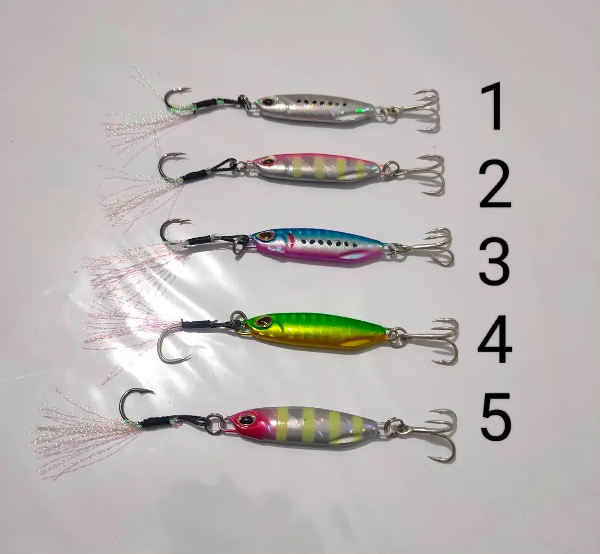 5cm 16g Fosforlu Çizgili Metal Jig Serisi