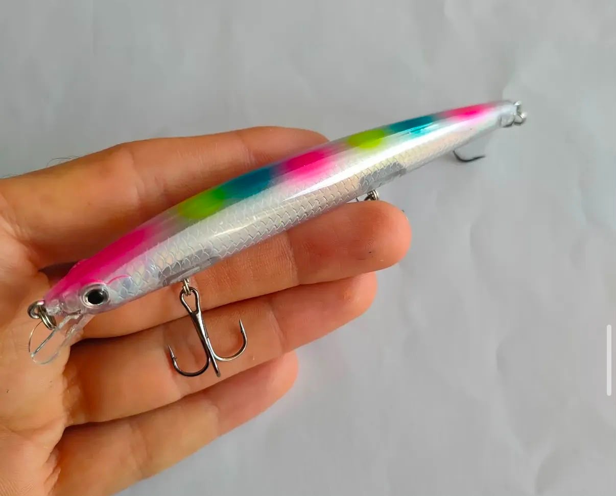 13.5cm 15.5g Slim Minnow 3 Kancalı Maket Balık Serisi (10 Renk)