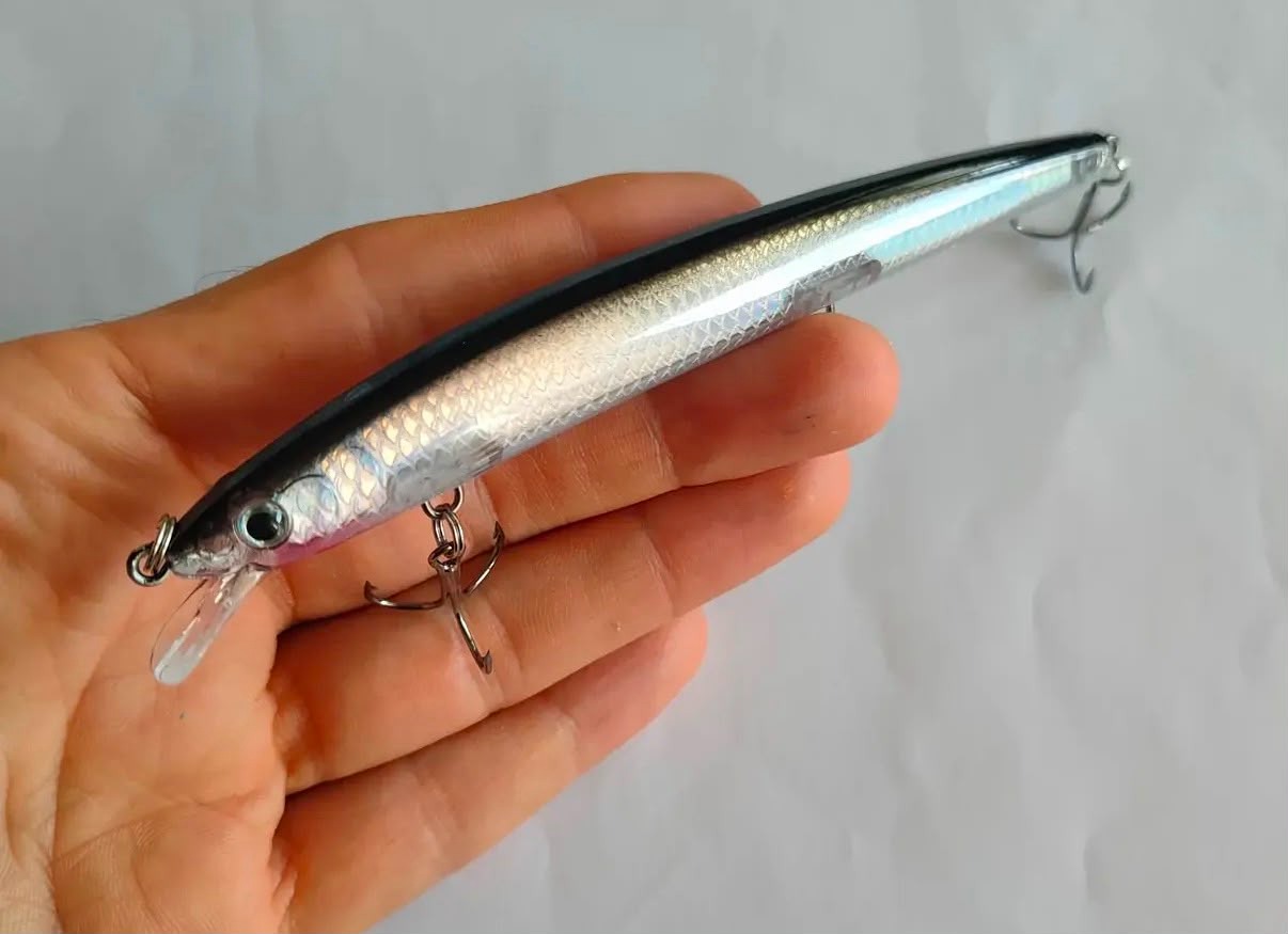 13.5cm 15.5g Slim Minnow 3 Kancalı Maket Balık Serisi (10 Renk)