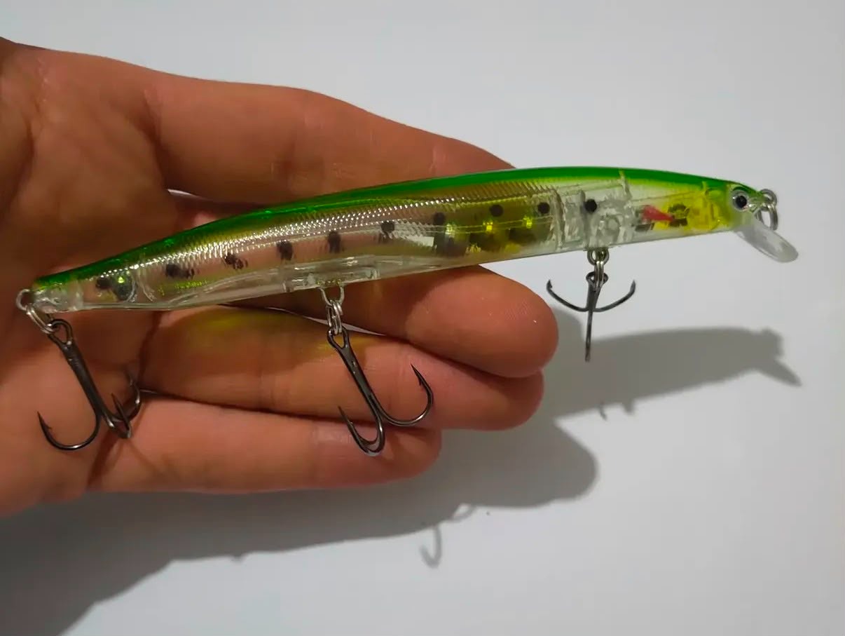 Sığ Dalar Bilyalı Ses Sistemli Spin Maket Balık - 13.5 cm / 19.1 gr (0.5-1.5m)