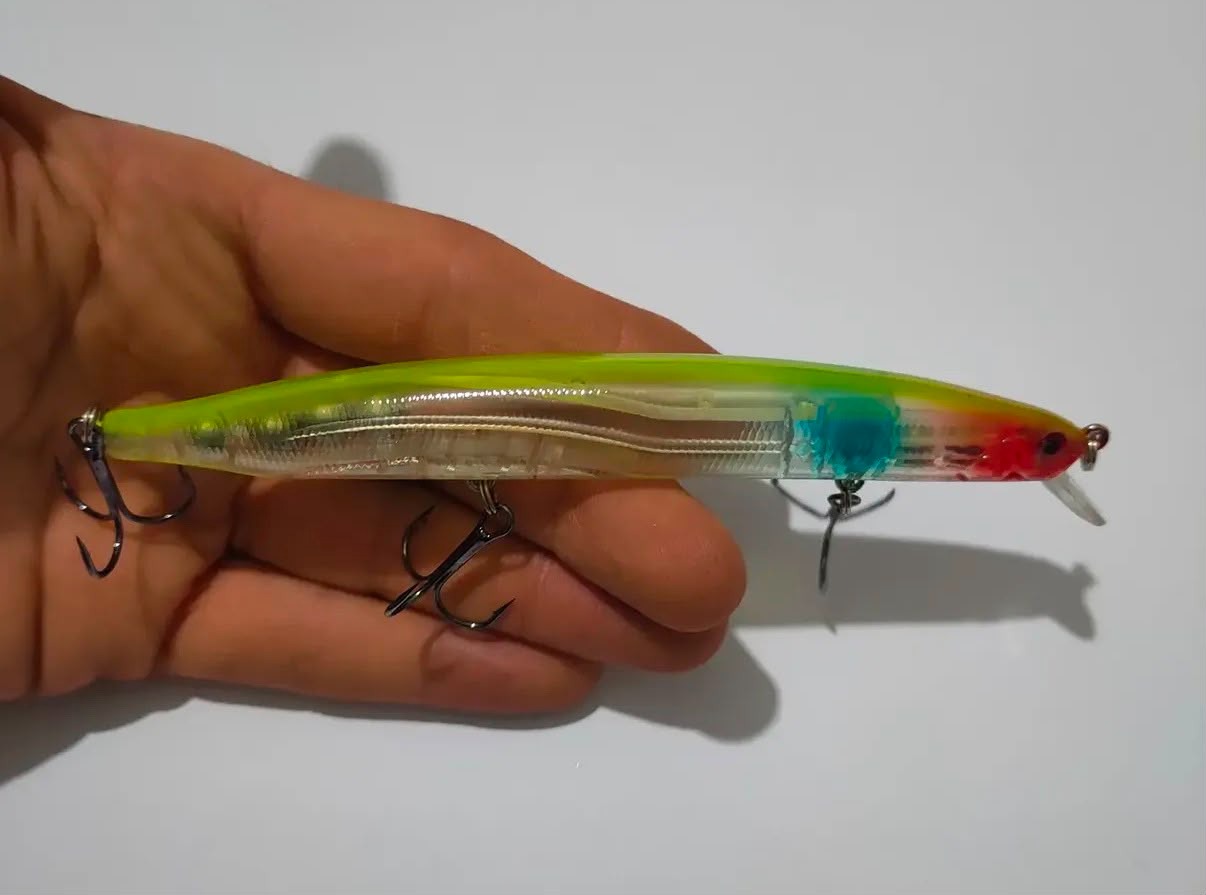 Sığ Dalar Bilyalı Ses Sistemli Spin Maket Balık - 13.5 cm / 19.1 gr (0.5-1.5m)
