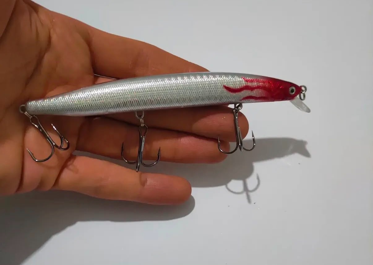 Sığ Dalar Bilyalı Ses Sistemli Spin Maket Balık - 13.5 cm / 19.1 gr (0.5-1.5m)