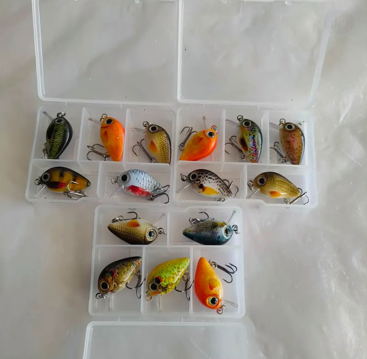 LRF ve Alabalık Uyumlu Mini Crankbait Seti - 2.7 cm / 1.5 gr (5'li Kutulu Takım)