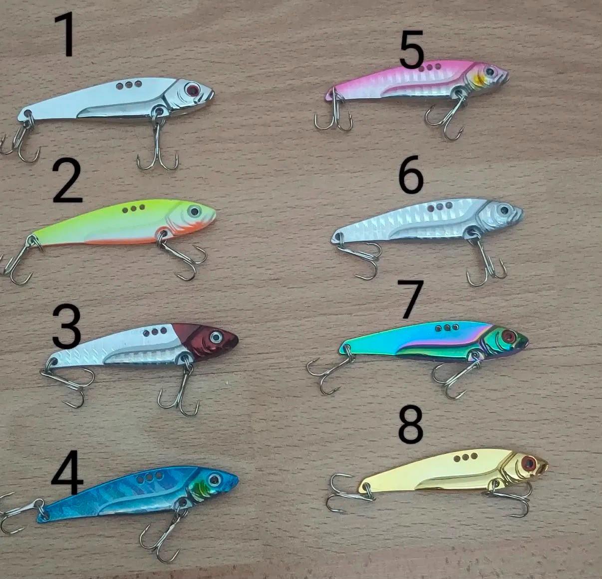 3 Kademeli Bağlantılı Metal Vibrasyon Yemi - 7 cm / 14 gr (8 Renk Seçeneği)