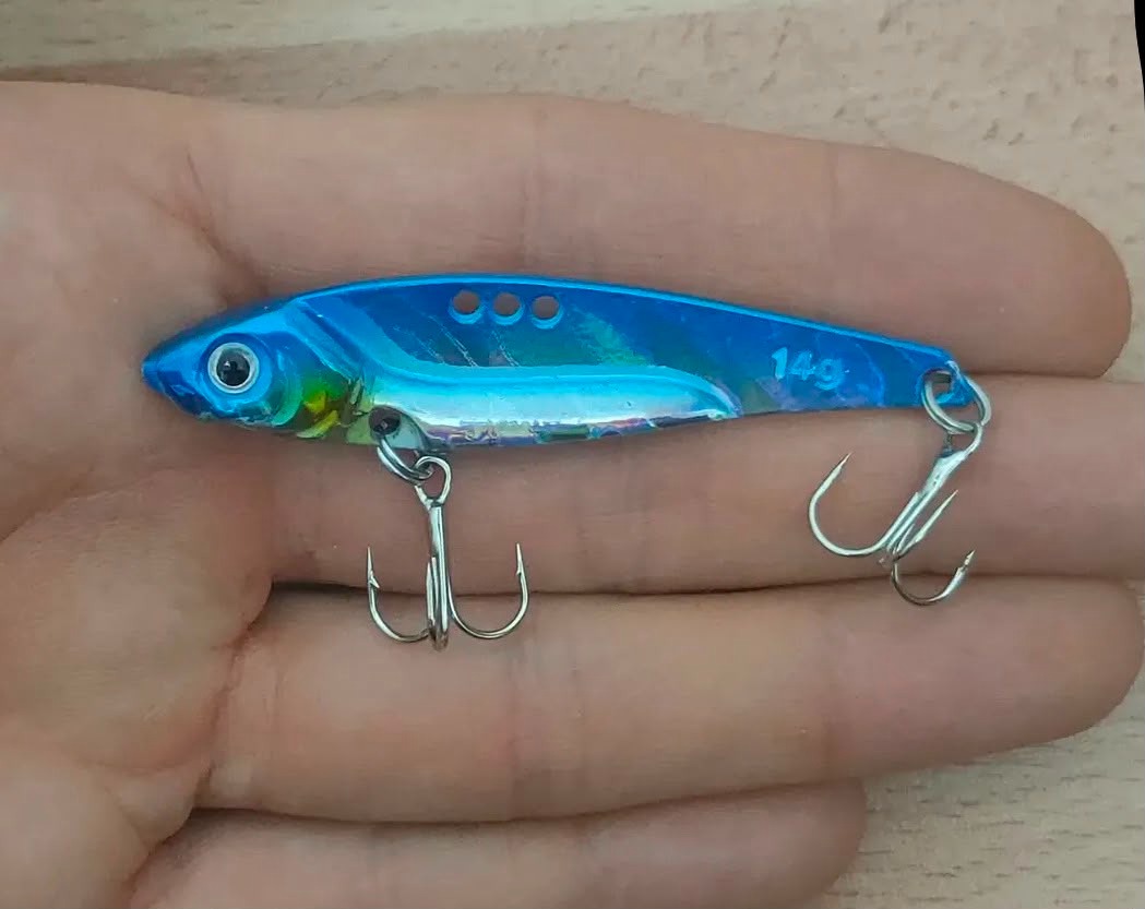 3 Kademeli Bağlantılı Metal Vibrasyon Yemi - 7 cm / 14 gr (8 Renk Seçeneği)