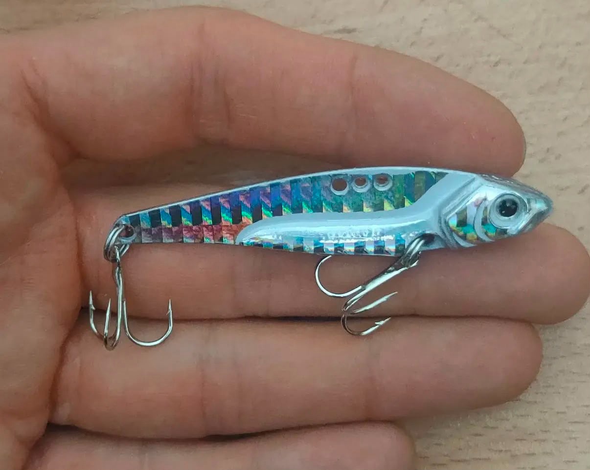 3 Kademeli Bağlantılı Metal Vibrasyon Yemi - 7 cm / 14 gr (8 Renk Seçeneği)