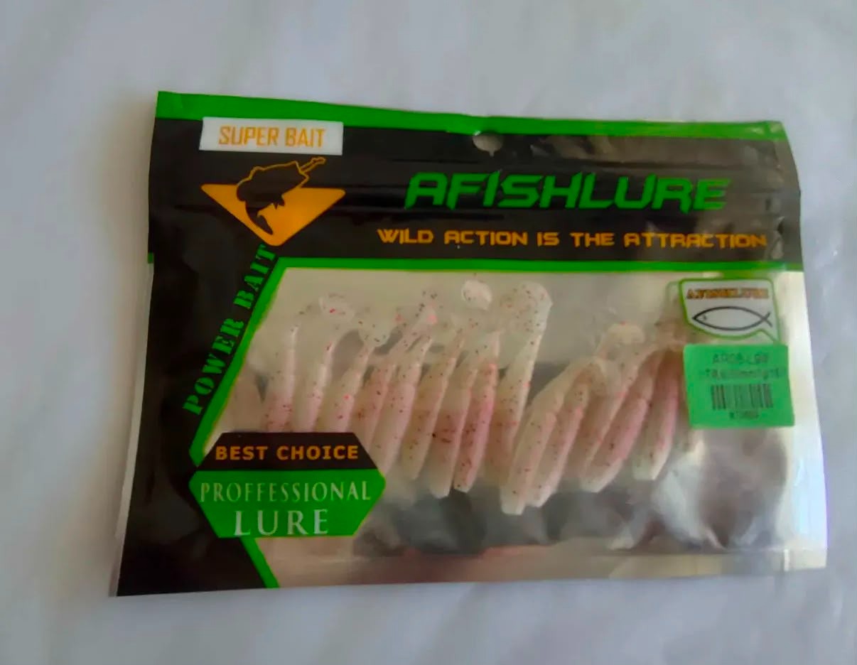 Afishlure Full Glow & UV Palet Kuyruk LRF Silikon Yem - 5 cm / 1 gr (15'li Paket)