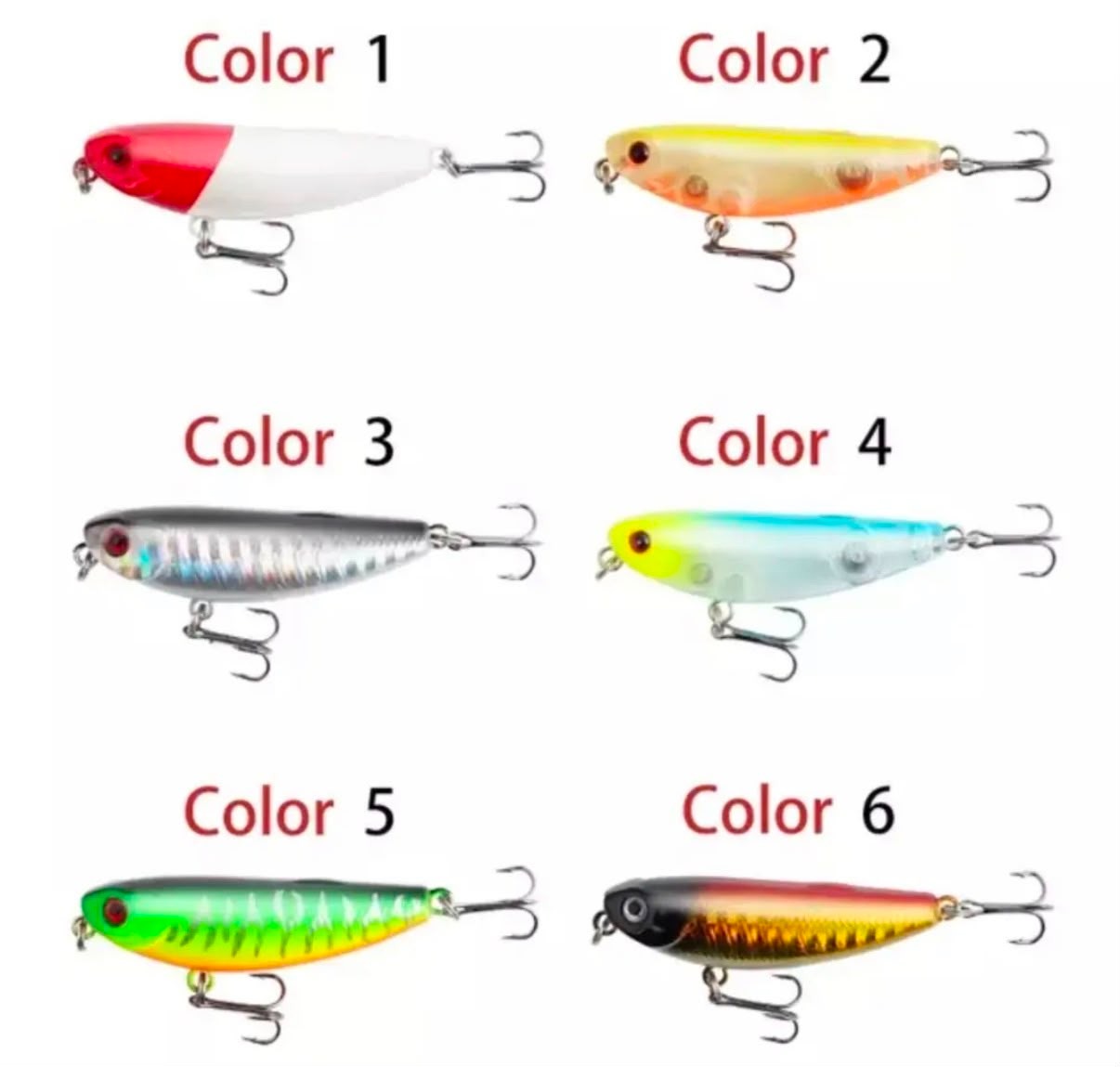 LRF Uyumlu WTD Aksiyonlu Su Üstü Yem - 5.7 cm / 4.7 gr Stickbait (6 Renk)