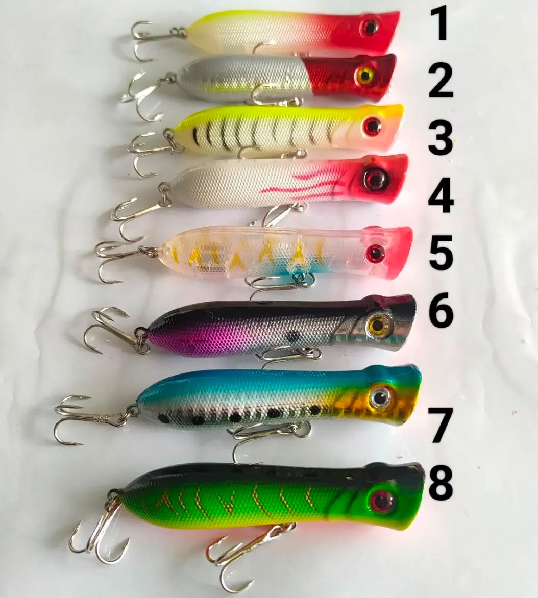 Premium Su Üstü Avcı Sahtesi - 8 cm / 11 gr Popper Maket Balık Serisi