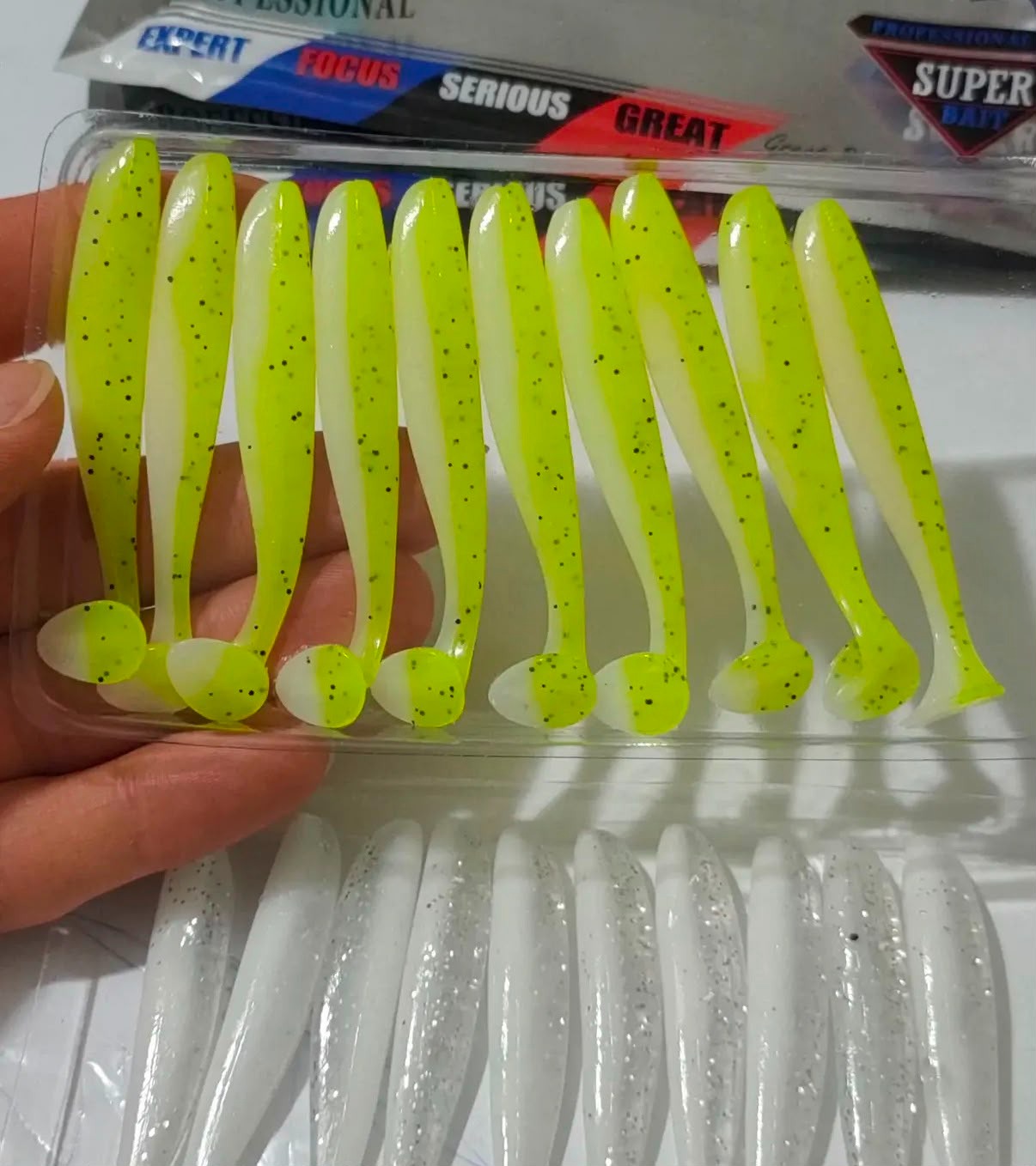 Afishlure Pin Tail LRF Silikon Yem Seti - 6.8 cm / 2.3 gr (10'lu Paket)
