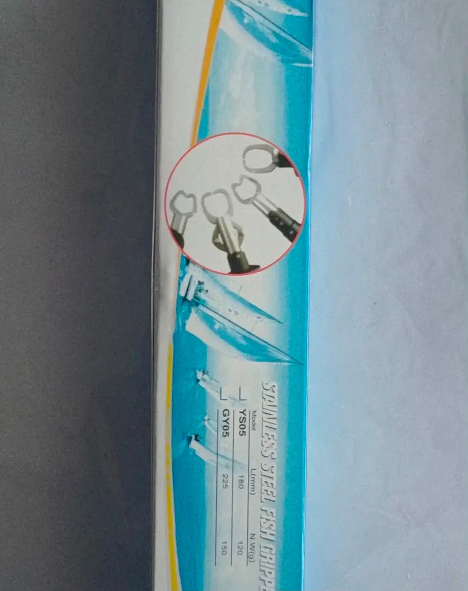 Paslanmaz Çelik Balık Kilidi Gripper - 22 cm (Bilek İpli)