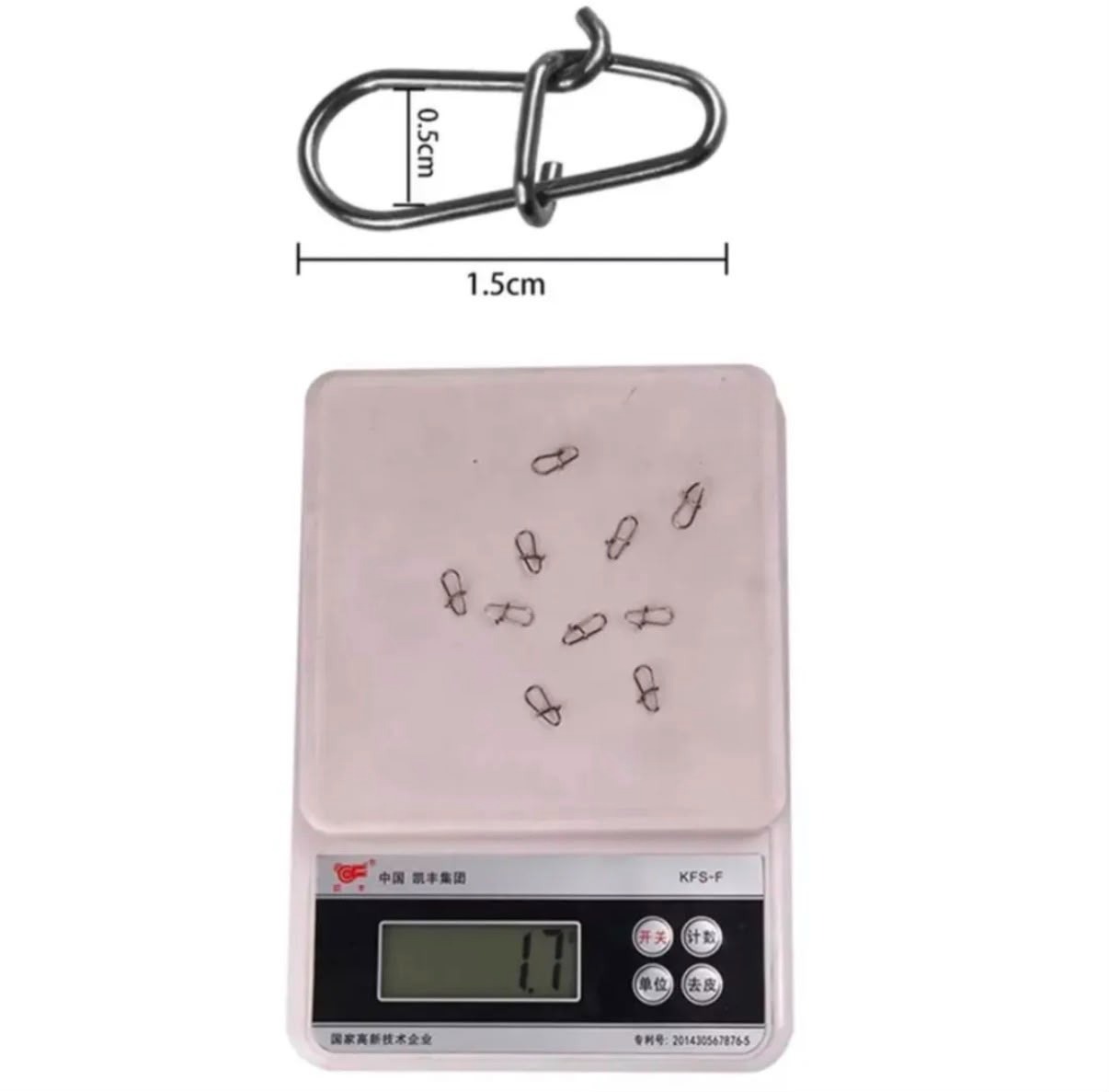 Silver Paslanmaz Çelik Hızlı Değişim Balıkçılık Çıtçıtı Snap - (10'lu Paket)