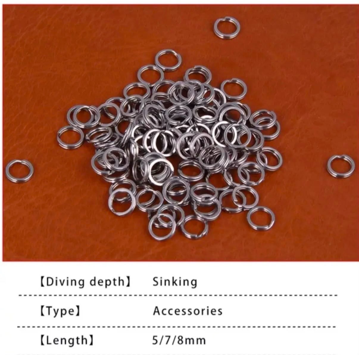 Pro-Strength Paslanmaz Çelik Balıkçılık Halka Seti Split Ring - (10'lu Paket)