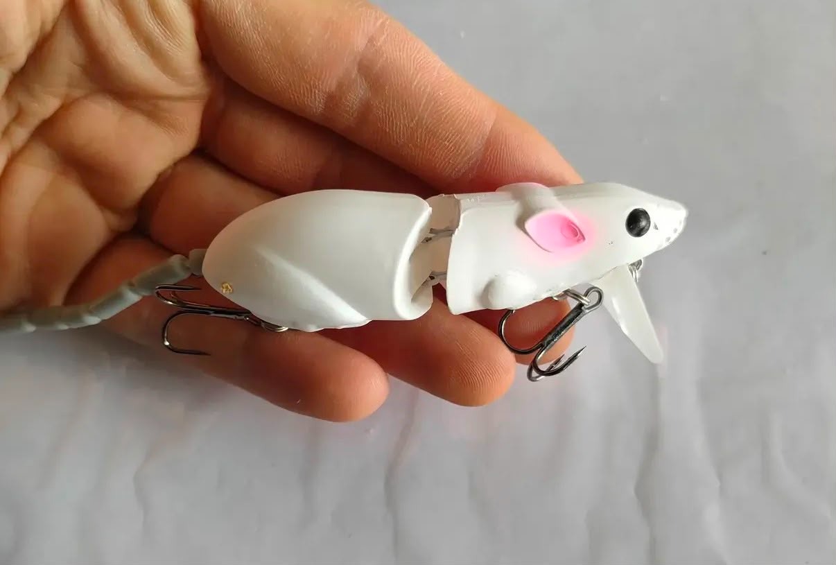 Eklemli Su Üstü Fare Sahtesi - 8.5 cm / 15 gr Swimbait Turna & Yayın Avcısı