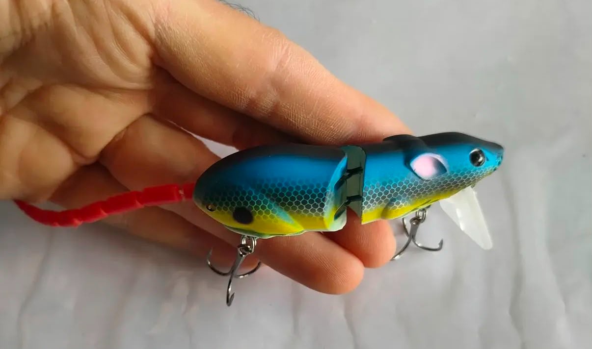 Eklemli Su Üstü Fare Sahtesi - 8.5 cm / 15 gr Swimbait Turna & Yayın Avcısı