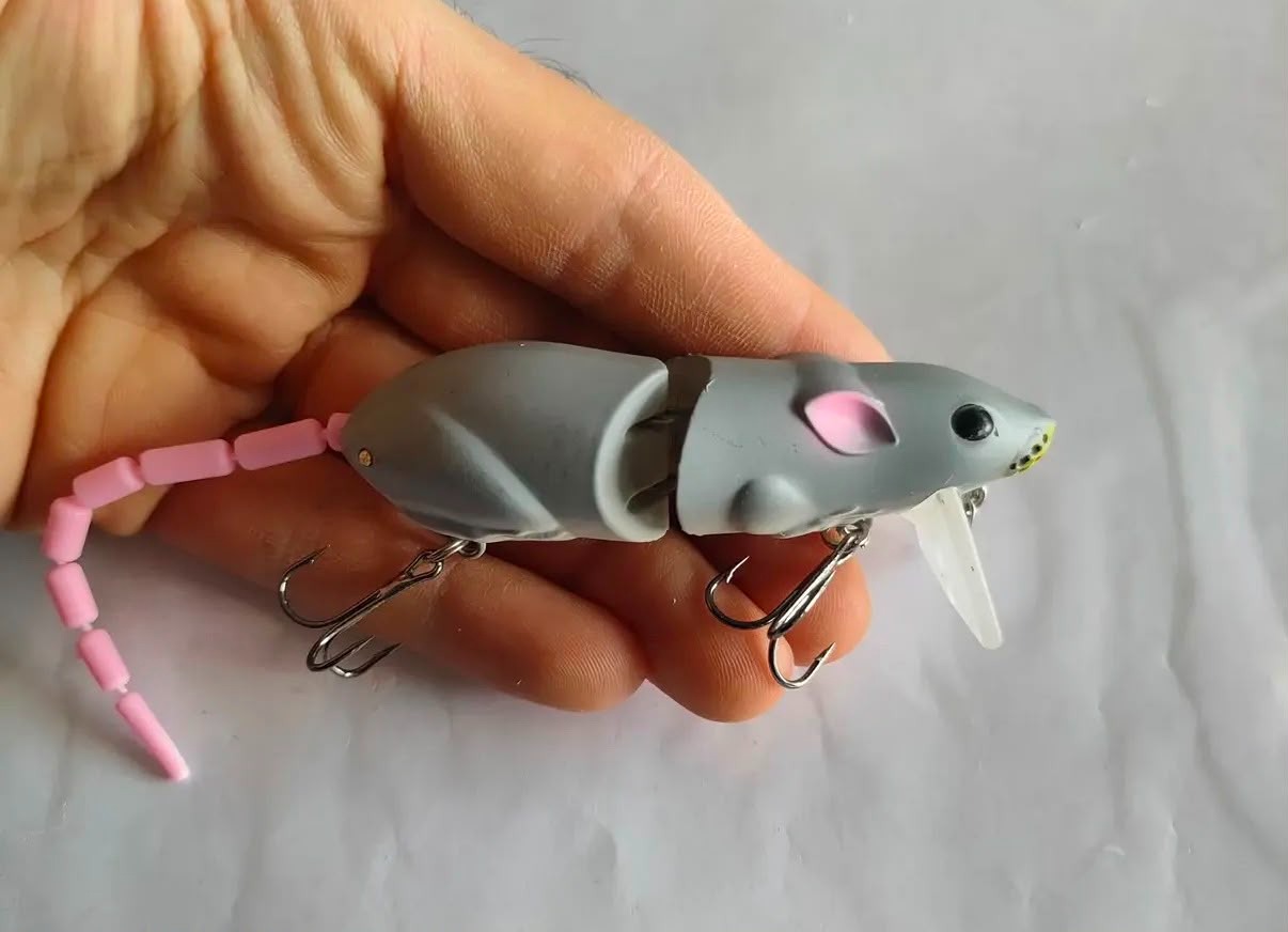 Eklemli Su Üstü Fare Sahtesi - 8.5 cm / 15 gr Swimbait Turna & Yayın Avcısı