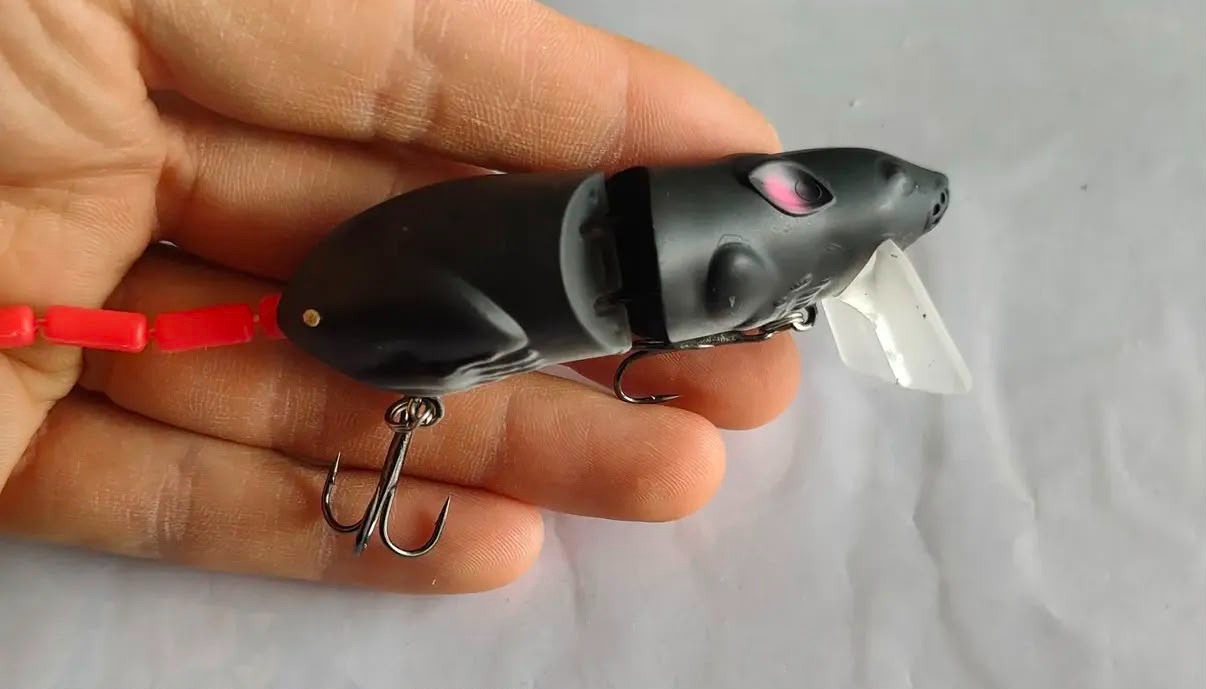 Eklemli Su Üstü Fare Sahtesi - 8.5 cm / 15 gr Swimbait Turna & Yayın Avcısı