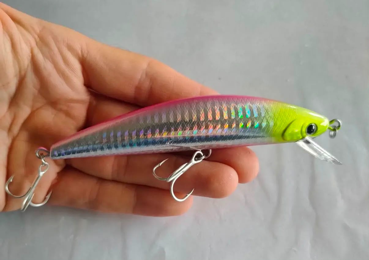 Batan (Sinking) Ağır Siklet Spin Sahtesi - 120 mm / 40 gr (UV & Hologramlı)