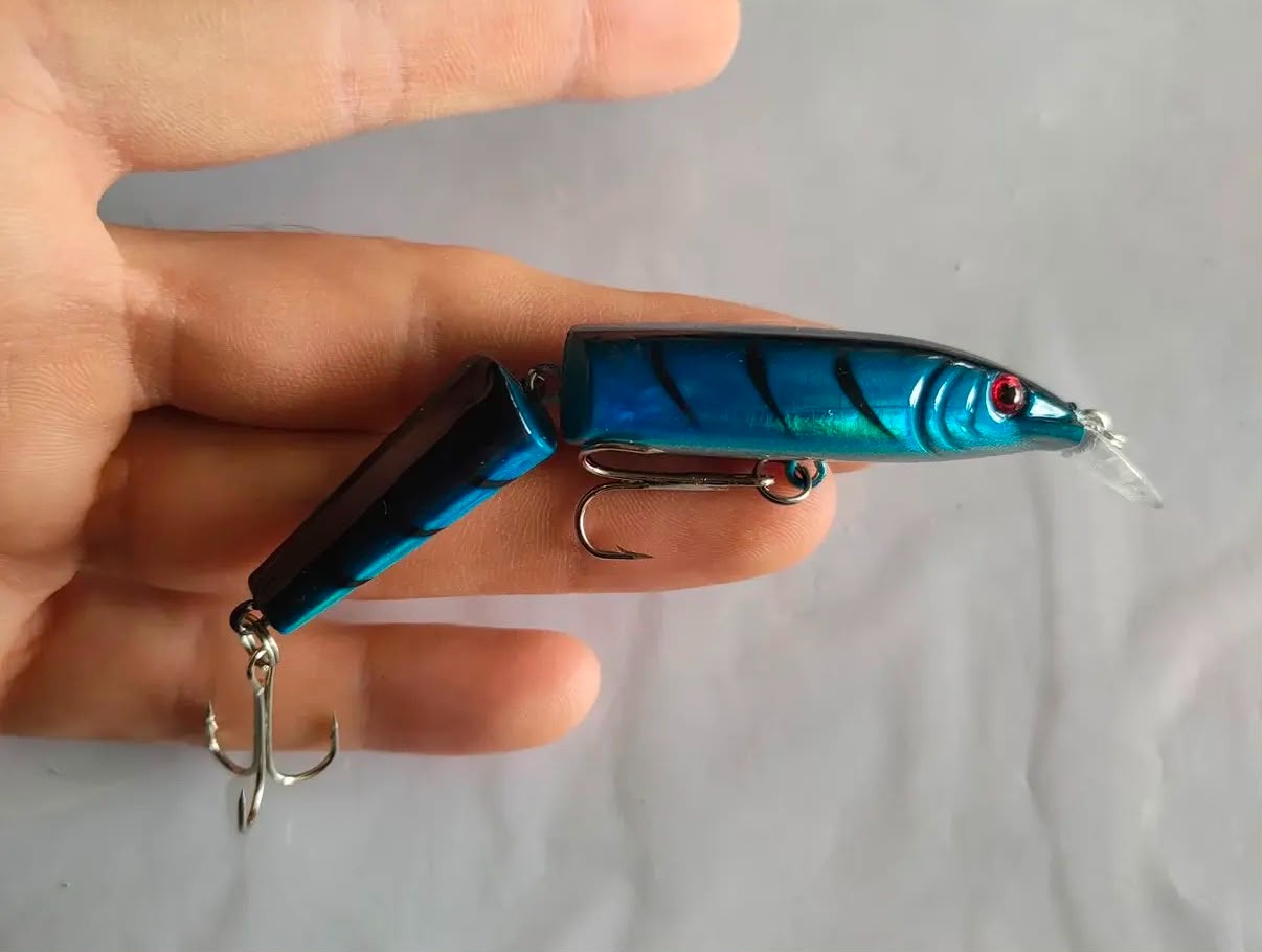 ki Eklemli UV Boyalı Spin Maket Balık - 10.5 cm / 9.6 gr (Dalar: 0.5-1.5m)